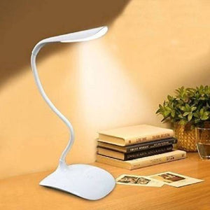 LED Study Lamp Rechargeable,Table Lamp for Study Room, Desk Lamp Light with 3 Brightness Levels,Portable USB Table Light,Study Table Lamp for Students,Reading & Work at Home,White angle 1