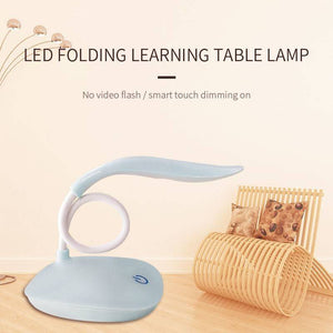 LED Study Lamp Rechargeable,Table Lamp for Study Room, Desk Lamp Light with 3 Brightness Levels,Portable USB Table Light,Study Table Lamp for Students,Reading & Work at Home,White angle 2