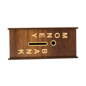 Wooden Mony Bank angle 2