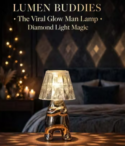Standing Man Table Lamp Decorative Aesthetic Night Light Desk Light